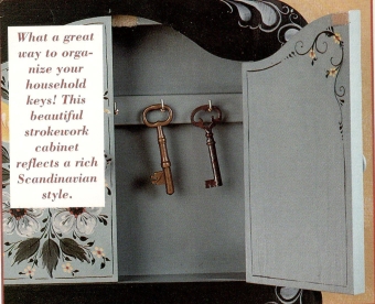 Hallingdal Flowers Key Box open